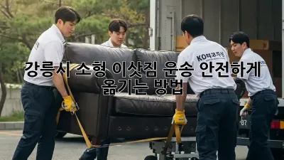 강릉시 소형 이삿짐 운송, 안전하게 옮기는 방법