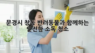문경시 창동 반려동물과 함께하는 안전한 소독 청소
