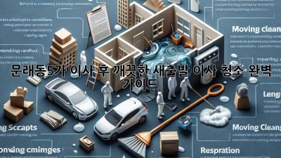 문래동5가 이사 후, 깨끗한 새출발! 이사 청소 완벽 가이드
